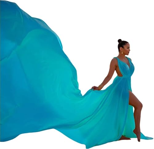 long flowy train for gorgeous photoshoot, wedding dress, Satin flying dress with maxi engagement summer dress