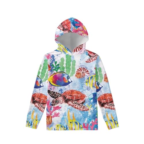 Boys Funny Animal Print Hoodies with Pockets Lightweight Casual Soft Hooded Sweatshirts Tops