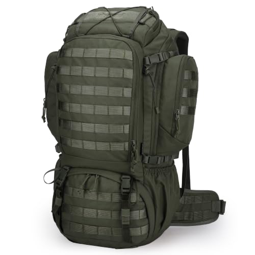 Mardingtop Mochila militar de 50 litros para hombre, 50l Army Green, L, Táctico