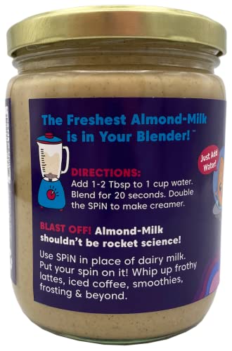 Wilderness Poets Spin, Organic Almond Milk Concentrate (Vanilla) - 28 Servings - Make Almond Milk Or Non-Dairy Creamer For Coffee, Tea, Lattes, Smoothies And Vegan Desserts (16 Ounce) #TOP7