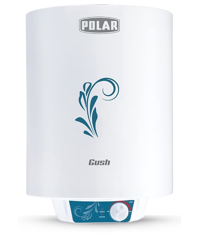 Buy Polar Water Heater (Geyser) Anti-Rust Tank, Shock Corrosion Proof Body  Energy-Efficient Gush Metal Glass Lined Star Rated 6 Litre with Advanced  Safety Features, White Online at Low Prices in India -
