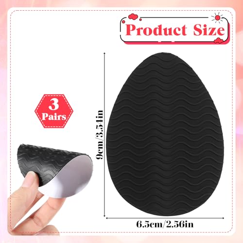 6 Pads antideslizantes para calzado, negros miniatura 2
