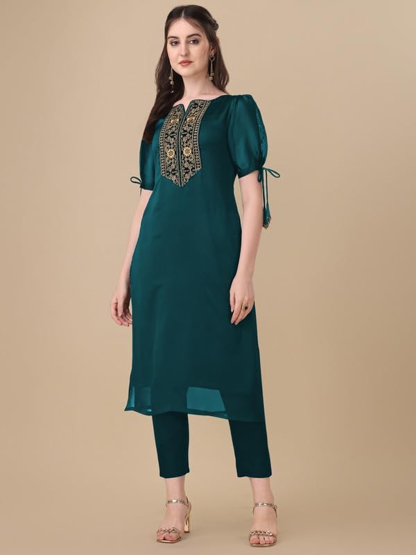 Image of Embroidery Silk Kurti