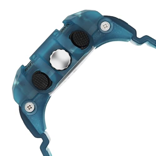 Image of Fastrack StreetStyle 6.0 with Analog Digital Black Dial Translucent Blue Polyether Strap Watch for Men - 38134PP02W