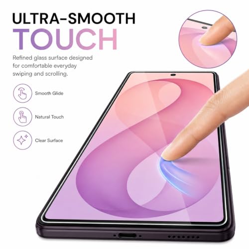 Image of ArmourPro Borderless Tempered Glass for Samsung Galaxy Z Fold 8 Ultra - Clear Screen Protector with Anti Dust Speaker Mesh, 9H Scratch Resistant, HD Clarity, Case Friendly, Bubble-Free