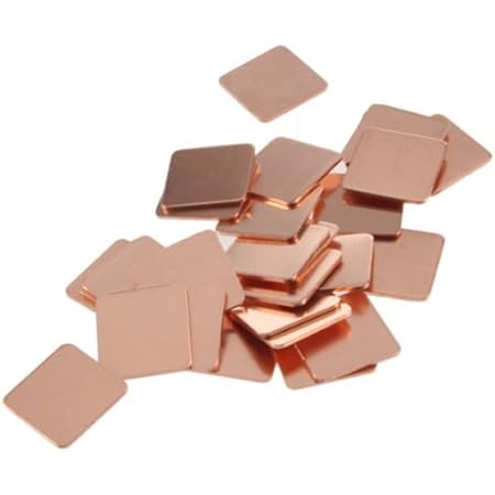 Vktech Heatsink Copper Shim Thermal Pads for Laptop GPU CPU VGA 30Pcs 15mmx15mm