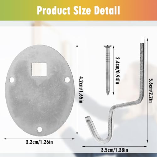 Image of Yaocom 4 Pcs No Stud Picture Hanger 200lbs Drywall Picture Hanger Heavy Duty Photo Hanging Kit Mounting Hardware for Photo, Frames, Paintings, Canvas, Art