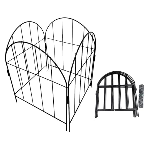 Clôtures de jardin décoratives lot de 12 bordures en fil de fer pour allée