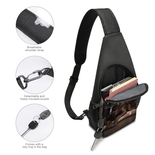 Mochila cruzada deportiva con diseño Labrador miniatura 4