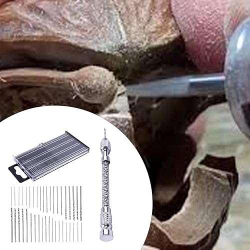 Baoblaze Micro Screw Extractor Supplies Furadeira de mão portátil Furadeira manual para entusiastas