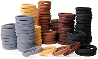 100 sztuk gumek do włosów, dla dziewcząt, koński ogon, do grubych włosów, mocne, rozciągliwe, gumki do włosów, dla kobiet i mężczyzn, gumka do włosów (kolor neutralny)
