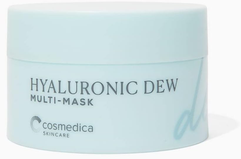 Cosmedica Skincare Hyaluronic Acid Dew Mask - Multi-purpose hydrating facial mask, overnight moisture sleeping pack and face spot treatment for dry skin mask treatment 1.76oz (1 pack)