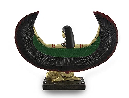 Estatua de Isis Egipcia Alada de Resina Pintada miniatura 3