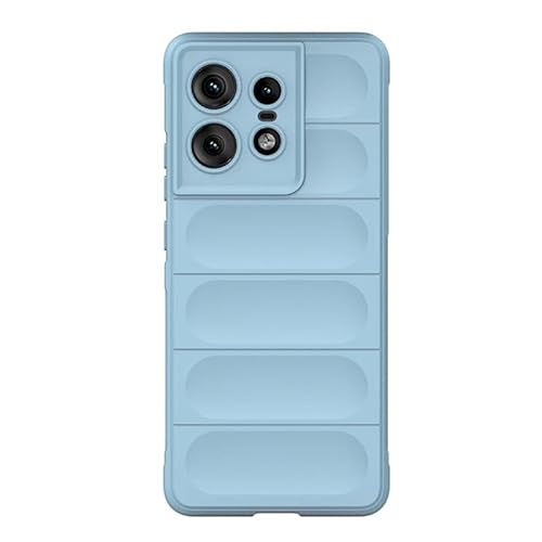 TRIPLE RIVER�EFor Motorola Edge 50 Pro / 50S �P�[�X �ϏՌ� �J�o�[ TPU �\�t�g�P�[�X �V���v�� �ی�P�[�X For ���g���[�� �G�b�W �v��(�u���[)