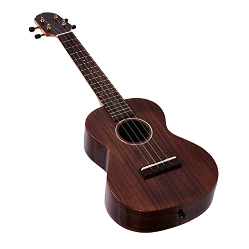 ukulélé Voyage Vernis Spéculaire en Bois Massif De 23 Pouces Ukulélé en Bois Massif avec Tuner Capo 4 Cordes - Les Beatles, Paul McCartney, John Lennon, RIngo Starr, George Harrison ukulélé Voyage Vernis Spéculaire en Bois Massif De 23 Pouces Ukulélé en Bois Massif avec Tuner Capo 4 Cordes – Image 3