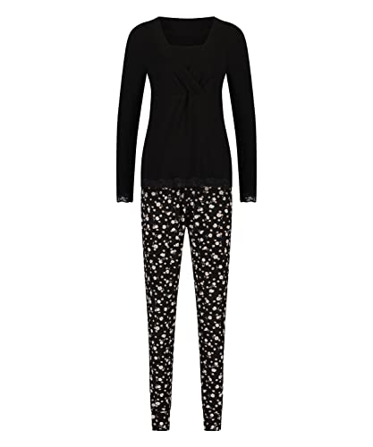 HUNKEMÖLLER Pyjama-Set für das Stillen - Black - XL