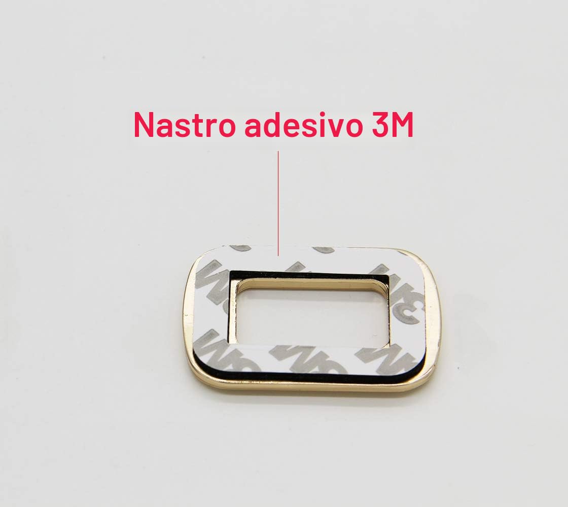 Lettere personalizzate in metallo per auto e cassetta postale, kit per emblemi e nomi (argento)