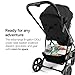 Mompush Wiz Pro 4-in-1 Baby Stroller with Newborn Mode, Full-Size All-Terrain Premium Stroller from Newborn to Toddler, Snack Tray Included for Easy Feeding & Outing, Lay-Flat in Seconds