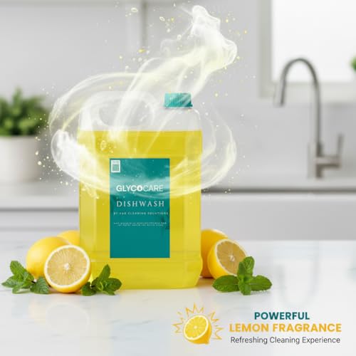 Image of Dishwash Gel - Tough on Grease, Gentle on Hands (Yellow, 5 Ltr.)