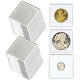 XYZsundy Coin Capsule Coin Snap Holder 2 x 2 Inch Half Dollar Coin Holder, Coin Cases for Collectors Coin Sleeves Collectors for Coin Collection Supplies