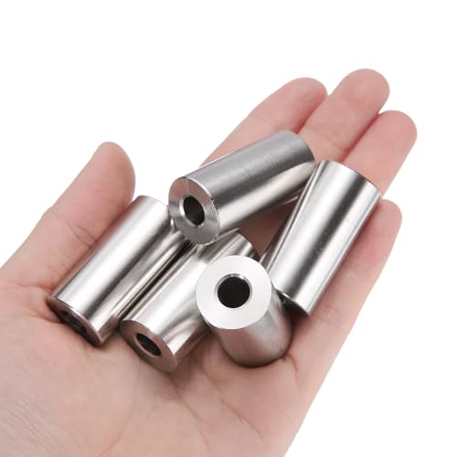 QUARKZMAN 5 Stück Edelstahl Abstandshalter 5/16 Bohrung x 3/4 AD x 1-1/2 Länge Schraube Buchse Glatte Oberfläche Rund Metall Distanzhülsen für M8 Schrauben Bolzen und Stangen