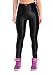 Yomsong Women's Clothing High Waist Shiny Satin Disco Black Pants (Small, Black)