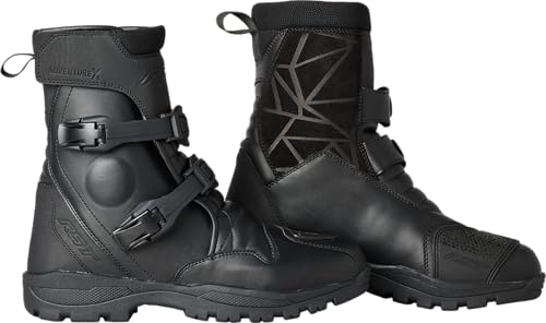 RST Adventure-X Mid CE Waterproof Motorcycle Riding Boots (Black, US 09)