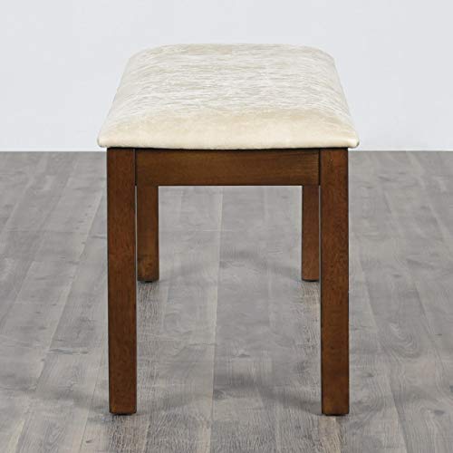 Image of Home Centre Harmony Sia Fabric Dining Bench - Grey