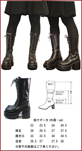 YOSUKE U.S.A Lace-up Platform Boots3