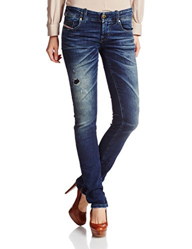Diesel Women's Grupee-Ne Super Skinny Leg Jean 0607U, Dark Blue, 23x32