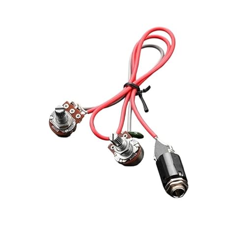 Prewired Guitar Wiring Harness Electronics Kit Single Coil Pickup Wiring Harness Guitar Replacement Parts Durable 24BD