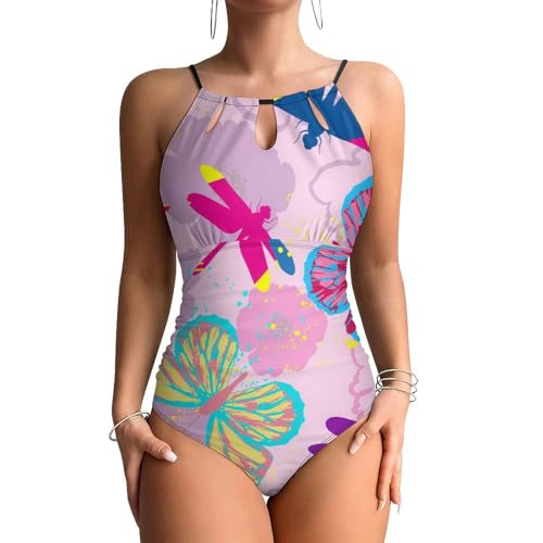 Maillots de bain une pièce femme gainant contrôle ventre effet silhouette affinée