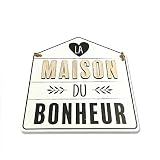 one_size STC Plaque deco maison la maison du bonheur