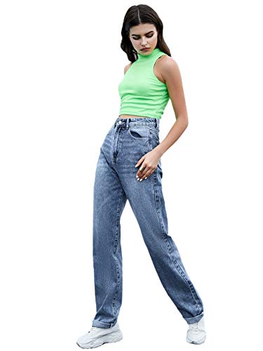 SweatyRocks Women's High Rise Boyfriend Jeans #TOP22