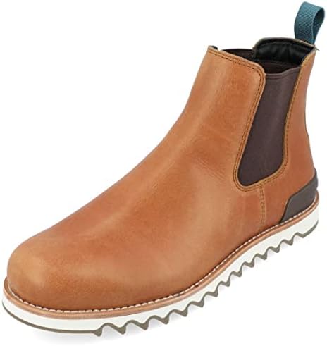Territory Mens Yellowstone Chelsea Boots with EVA Rubber Sole and Tru Comfort Foam Footbed, Chestnut, 11
