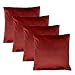 ARCO IRIS MUNDI Arcoiris Funda Cojin 45 x 45 Terciopelo, Muy Suave, Funda de Cojín Cuadrada para Sofá, Dormitorio y Sala de Estar (Pack 4, Rojo Vino)