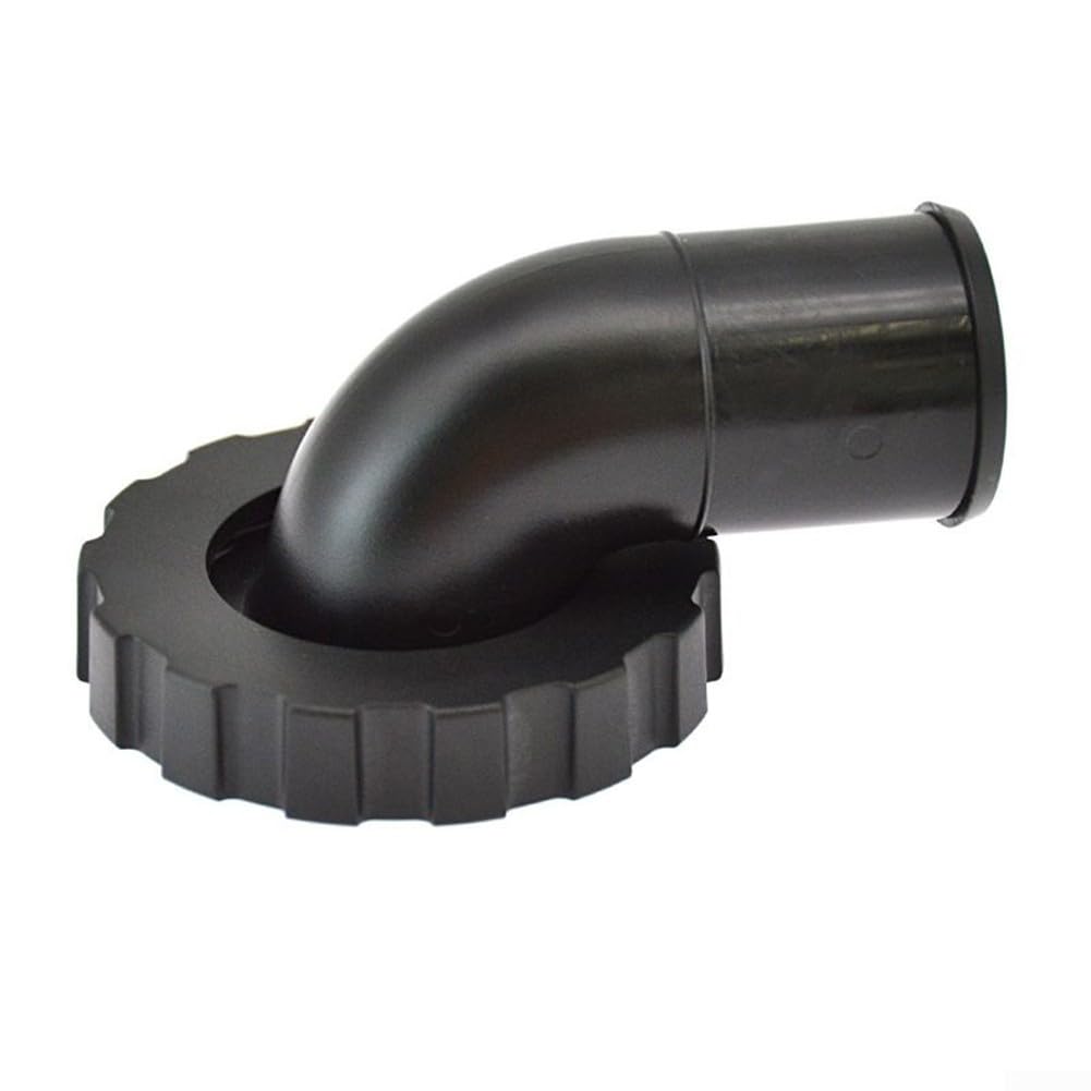 Gdfnmogo Conector de manguera BC de buceo con codo de tubo y accesorio de inflador de vías respiratorias, construcción de nailon de alta resistencia con arandela de goma y juego de tuercas, se adapta