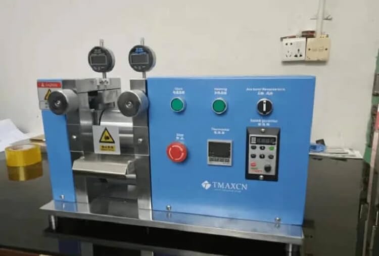 Width 100-200mm Electric Lab Calender Roller Heat/Hot Press Making Machine for Lithium ion Battery Electrode Rolling (100mm*300mm)