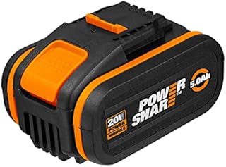 Worx WA3605 Akumulator Litowo-Jonowy, 80 W, 20 V, Czarny/Pomarańczowy, 2000 mAh + 4000 mAh, 2 Sztuki