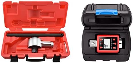 Neiko PRO 03716B 3/4" Torque Multiplier Power Wrench, Steel & 20743A 3/4”-Inch Digital Torque Adapter, 150-750 ft-lb, Digital Torque Wrench Converter/Torque Wrench Adapter