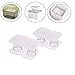 NentMent 2 Pack Tissue Box Spring Support Clear Acrylic Tissue Box Holder Lifting Springs Support Parts for Rectangular Tissue Holder Dryer Sheet Holder Dispenser Facial Tissue Case