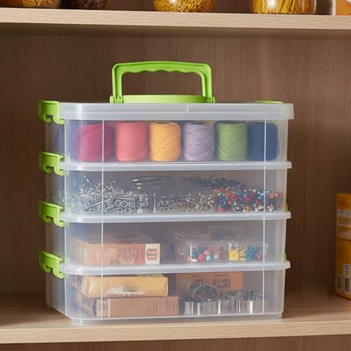 Boîte de rangement artisanale à 4 niveaux pour libérer vos tables