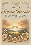  Joyeuse Retraite: Livre d\'or départ retraite, cadeau personnalisé retraite femme homme, carte départ, cadeau collègue travail personnalisable