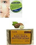 Nixoderm Cream for Eczema Acne, Pimples, Blemish 17.7 g with Personalcare Shea Butter Moisturizing Bar 4 fl.oz