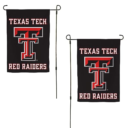 Desert Cactus Texas Tech University TTU Garden Flag 12 x 18 Inch Texas Tech Red Raiders Banner for Outdoor Display and Events (Design C)