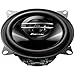 PIONEER TS-G1020F 10 cm 2-Weg-Koaxiallautsprecher Set mit 2 Lautsprechern (je 210 W max., 30 W Sinus), kraftvoller Klang, hoher Wirkungsgrad, 43 mm Einbautiefe, 106 mm Einbauausschnitt, mit Gitter