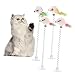SUPVOX 5pcs Cat Teaser Wands Bell Interactive Toys for Indoor Cats Colorful Plush Spring Mice Engaging Play for Exercise and Relief