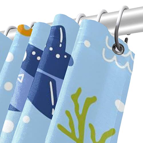 Rideau de douche design marin textile imperméable 168x183 - 6