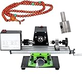 600 W elektrische Holzdrehmaschine, 5000 U/min DIY Holzbearbeitung Holzdrehmaschine Fräsmaschine, 0–120 mm Spannlänge Drehmaschine Perlen Schleifpoliermaschine, for Polieren, Schleifen