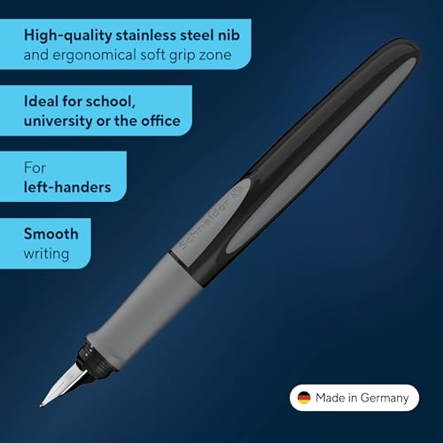 Image of Schneider Ray Left-Handed Fountain Pen Onyx